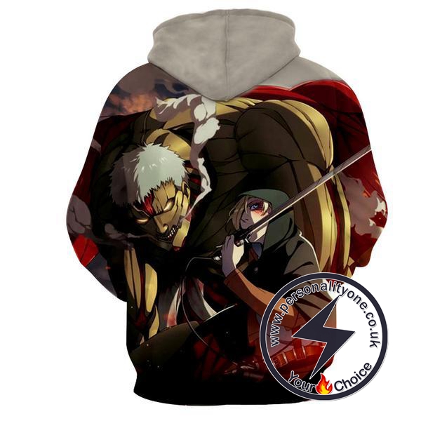 Attack On Titan - Armour Titan 3D - Attack On Titan Hoodies